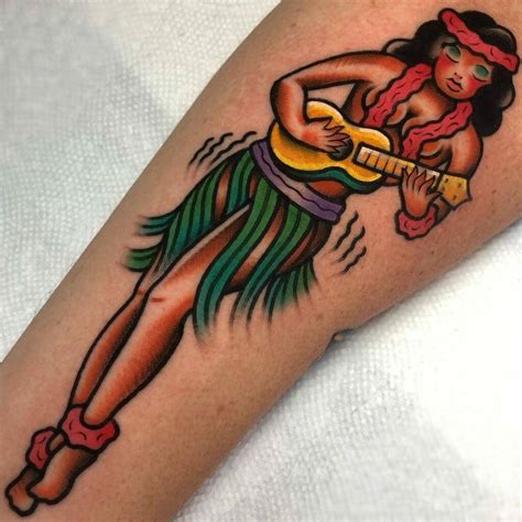 1950 pin up tattoo|american traditional pin up girl.